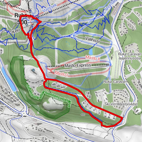 Ruka Top XC Bike Trail in Ruka, Kuusamo