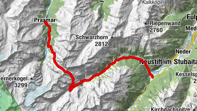Goldtoni - Alpenbogen A032 Milders im Stubaital-Praxmar im Lüsental