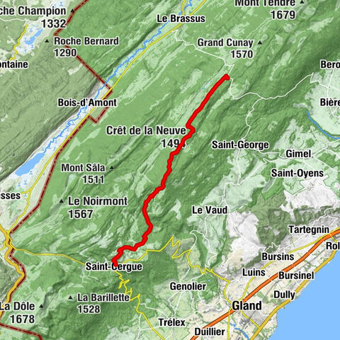 1. Etappe, Saint Cergue - Col du Marchairuz, 19.6.20222
