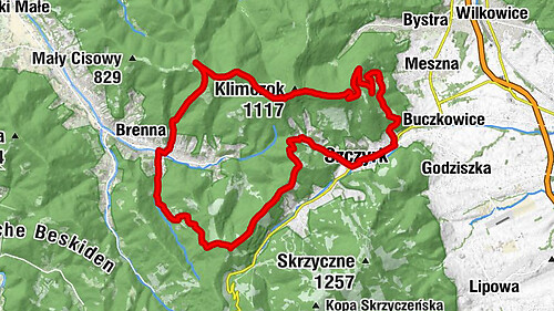 Nr.13 Szczyrk,Magura,Klimczok,Blatnia,Brenna,Kotarz,Beskid Arena,Chata Wuja Toma,Szczyrk
