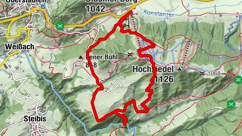Circular route Hündle to the Buchenegger Waterfalls