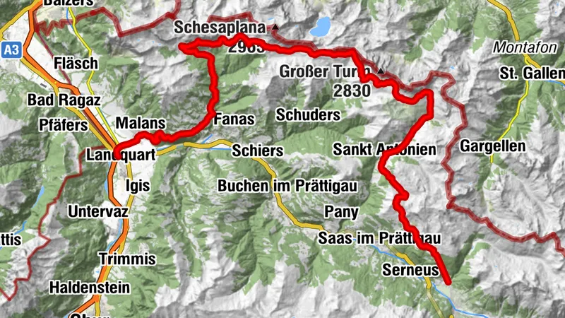 72 Prättigauer Höhenweg: In 4 days from Klosters into the Bündner Herrschaft (4 stages)