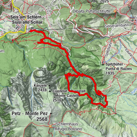 Tour zur Prossliner Schwaige entlang vieler Wasserfälle.