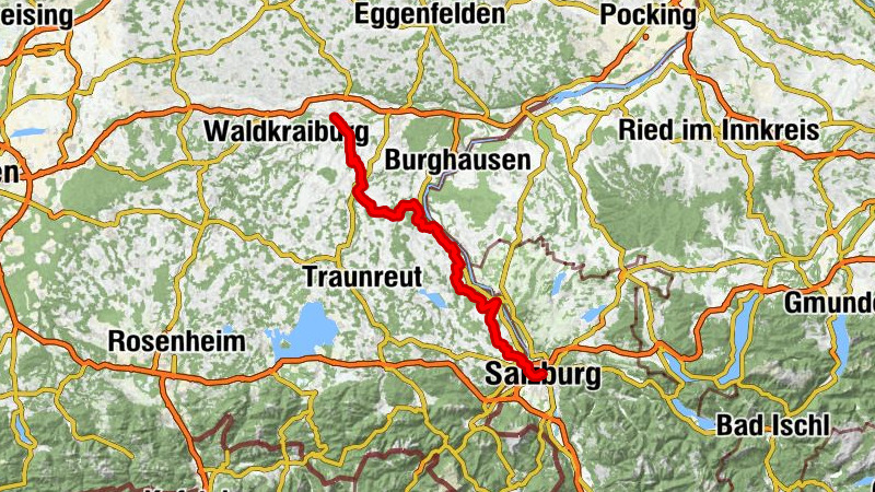 Mühldorfer Radlstern: Mühldorf-Salzburg