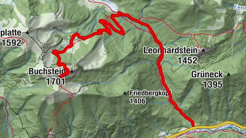 Bike and Hike Route - Roß and Buchstein