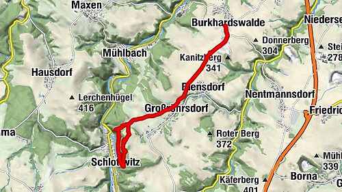 Von Burkhardswalder Erbgericht zur 1000jährigen Eibe in Schlottwitz