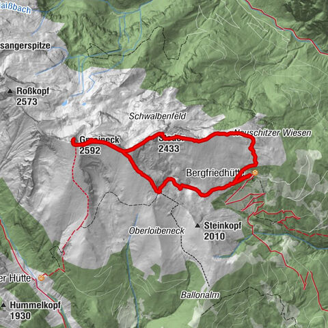 Bergfried Hütte, Stoder 2433, Gmeineck 2592