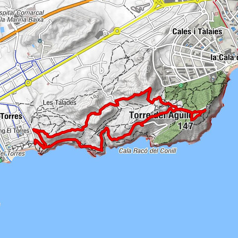 Sendero de la Costa, Torre del Aguiló