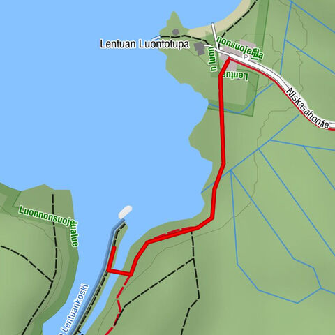 Lentuankoski trail 0.8 km, accessible, Kuhmo