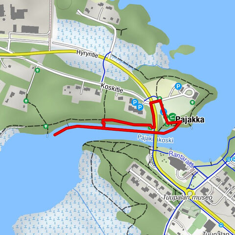 Pajakkakoski rapid trail 1 km, demanding accessible, Kuhmo