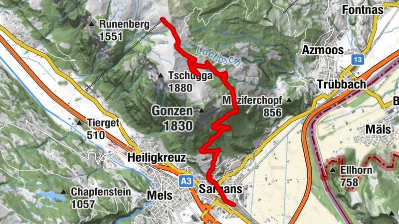 Descent: Gonzen ladder - Sargans