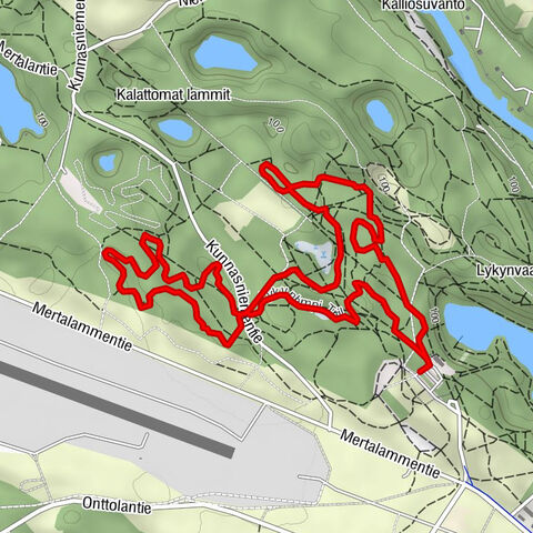 Lykynlampi (Winter) Trail, Lykynpolut