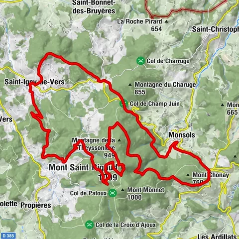 M3 Mountain Bike Tour from Monsols to St. Igny