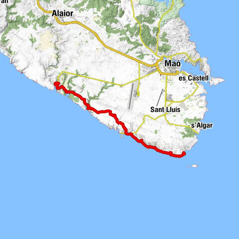 2. Etappe Punta Prima Cala en Porter
