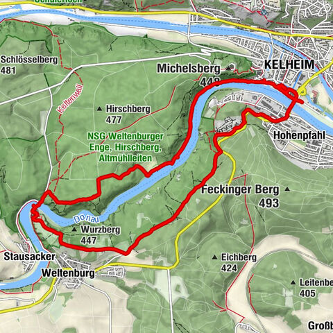 Kehlheim nach Weltenburg