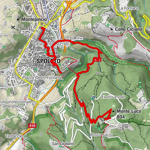 Spoleto - Grotta degli Affreschi - Monte Luco