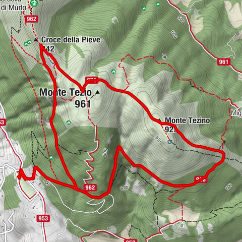 Perugia - Monte Tezino - Monte Tezio - Croce della Pieve