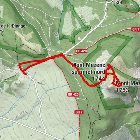 Les Estables - Col de la Croix de Peccata - Mont Mézenc - La Maison Forestière