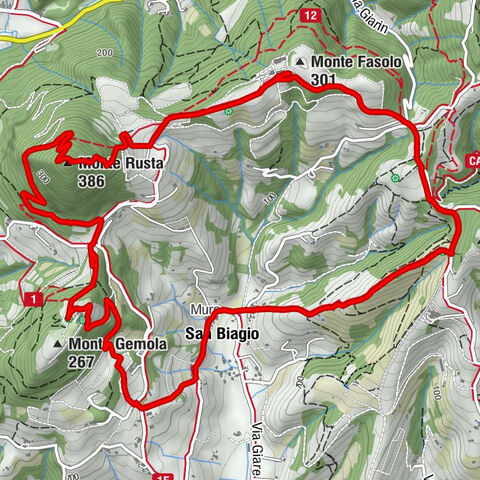 La Pianora - Monte Fasolo - Monte Rusta - Baone