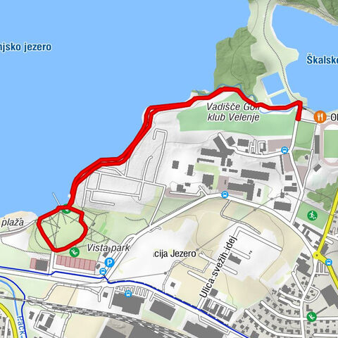 Heart trails of Velenje - From Škale lake to Vista and back