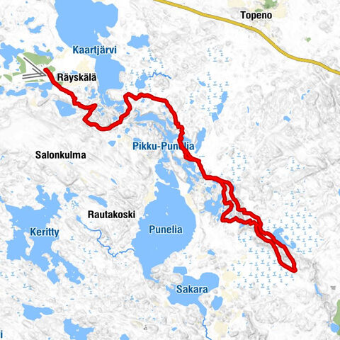 Poronpolku mountain biking route