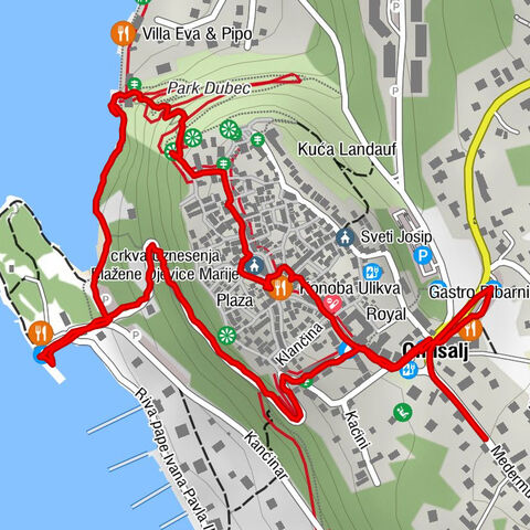 Krk - Rundweg in Omisalj