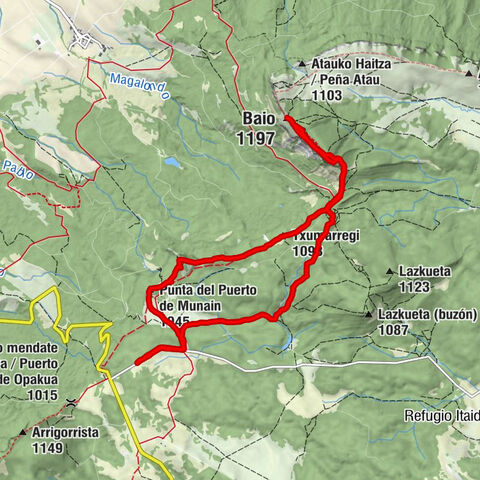 Puerto de Opakua-Ballo-Arco de Zalanportillo-Puerto de Opakua