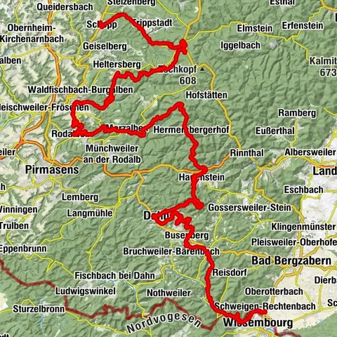 Pfälzer Waldpfad full route