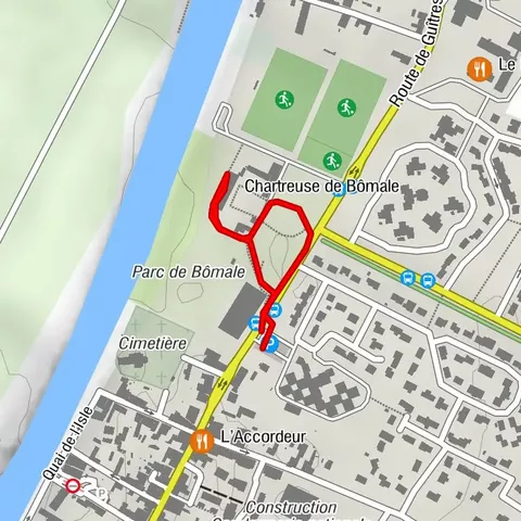 Balade à roulettes : Parc de Bômale