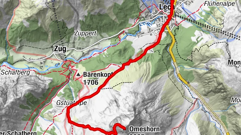 Summit ascent Omeshorn