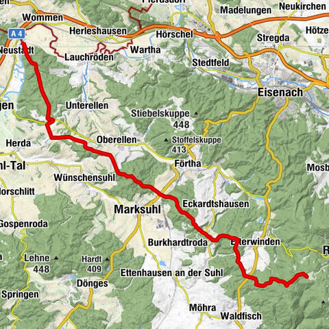 Hike - Sallmannshäuser Rennsteig - from Ruhla to Sallmannshausen