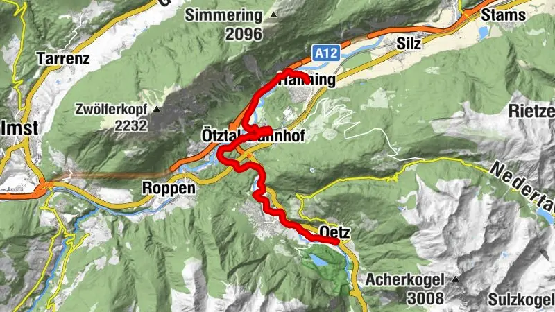 Ötztal Cycling Path Stage 1: Haiming - Oetz