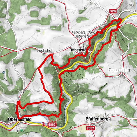 Tour durch Ailsbachtal von Oberailsfeld