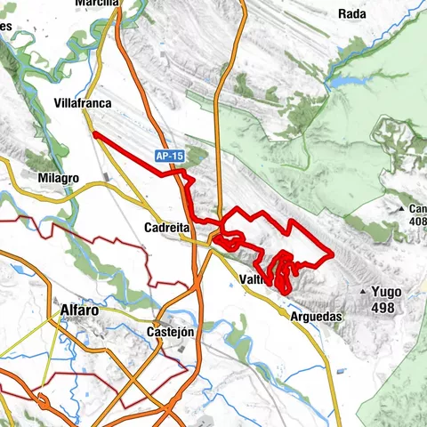 Rokliny Valtierra - Camping Bardenas Route 8