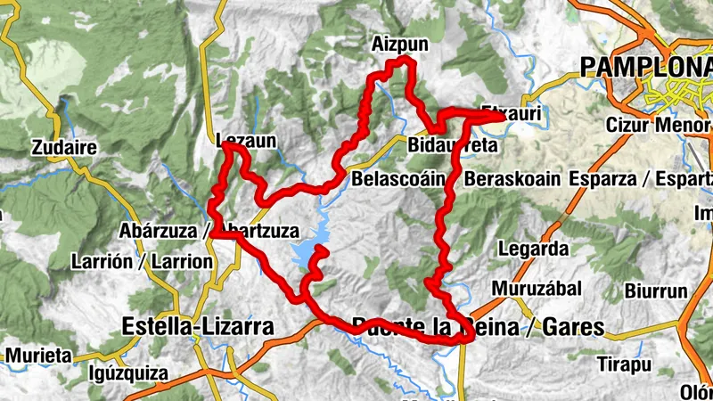 Okolo Etxauri - Camping Aritzaleku Trasa 3