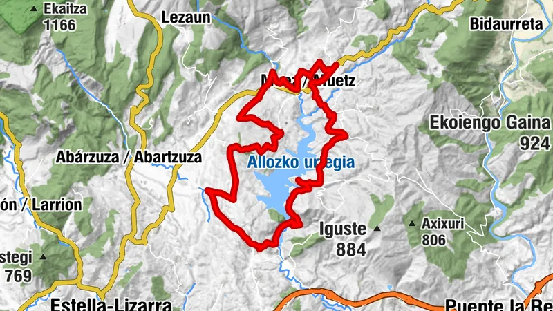 Tour of Alloz by MTB - Camping Aritzaleku Route 7