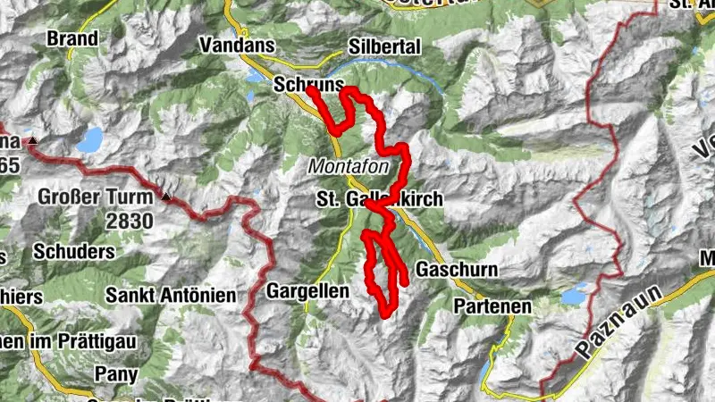 Montafon Totale Ultra 45: length 45 kilometers, 3,750 meters of elevation gain