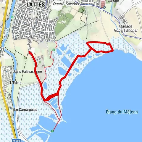 SENTIER DES TAMARIS HIKING TRAIL - PROTECTED NATURAL SITE OF MÉJEAN