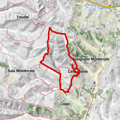Sentiero anello di Cella Monte - Sentiero 731 in mountain bike