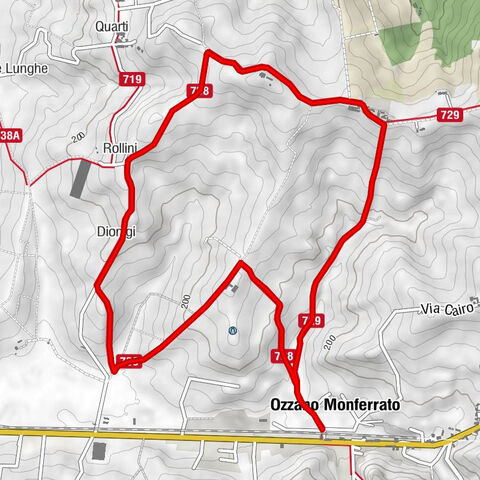 Panoramas and chimneys path of Ozzano - Path 738 by mountain bike