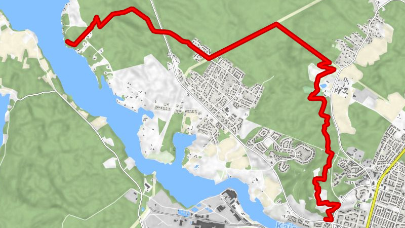 Pöllyvaara - Lukkarinnummi mountain biking route 10 km, Kajaani