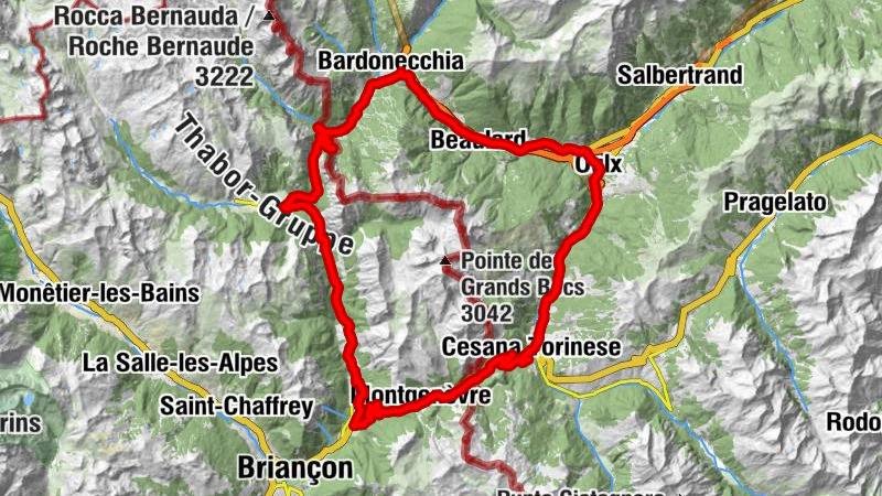 BARDONECCHIA Colle della Scala - Col de Montgenèvre loop