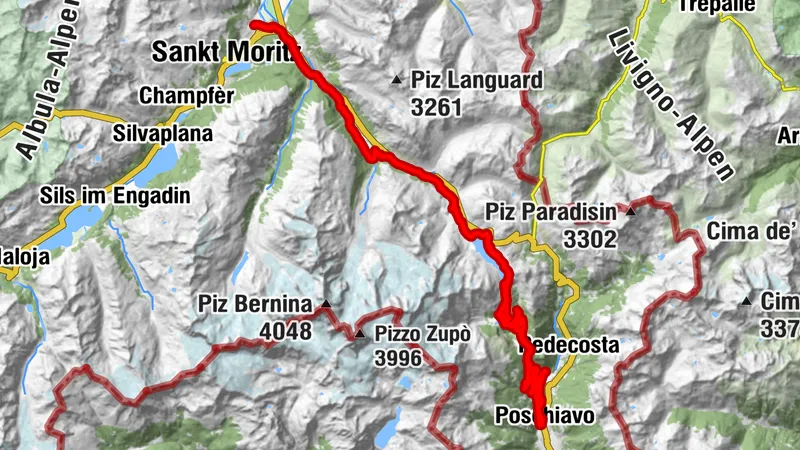 Mountain hut route Engadin: Stage 1 Celerina-Alp Grüm