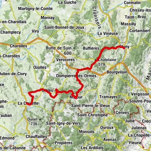CycloRoute71 - Etape 11 de La Clayette à Cluny