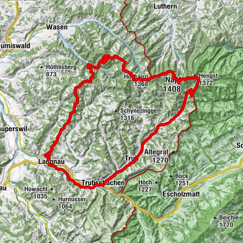 Langnau - Napf - Trubschachen - Langnau