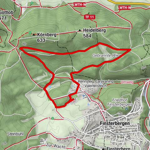 Münzberg fountain circular route (TK5) – Thuringian Forest