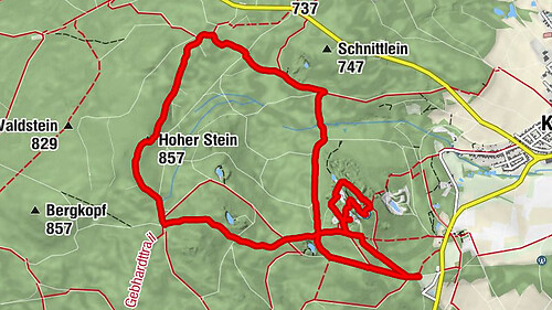 Burgruine Epprechtstein  / Hoher Stein