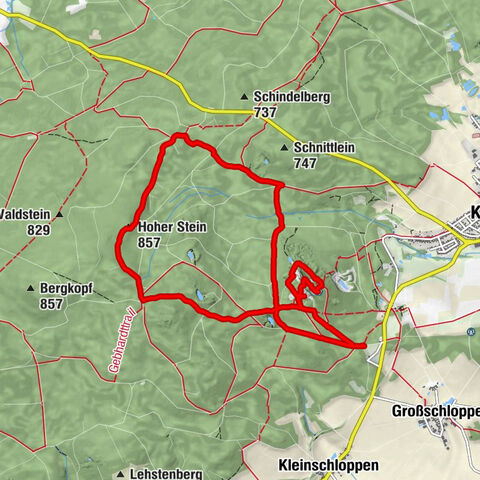 Burgruine Epprechtstein  / Hoher Stein