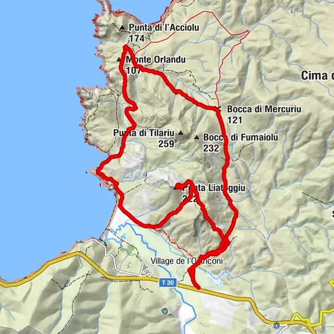 Trail 16: Giru di a punta Liatoghja (L'Agriate)