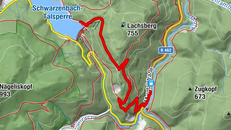 Trekking train station Raumünzach - Camp Schwarzenbach